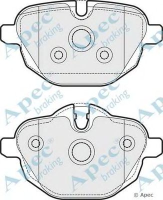 APEC BRAKING pad1752 -  Комплект тормозных колодок, дисковый тормоз